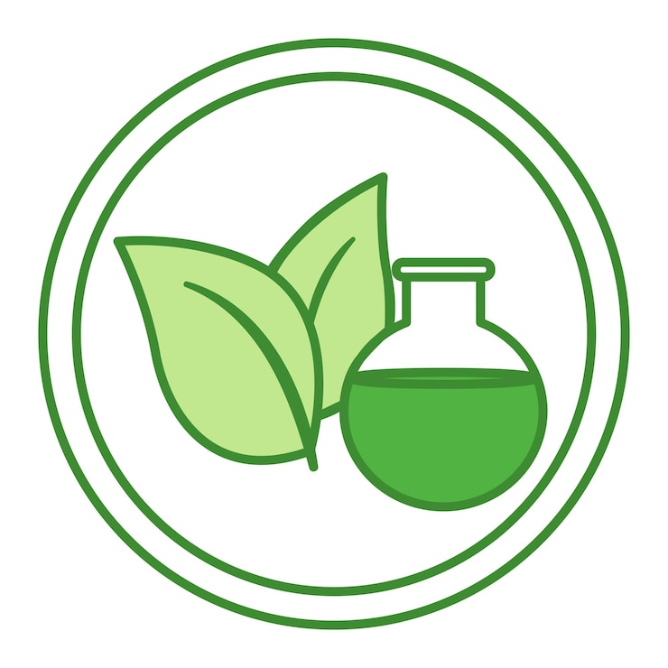 Vektör green cupro fabric fiber icon
