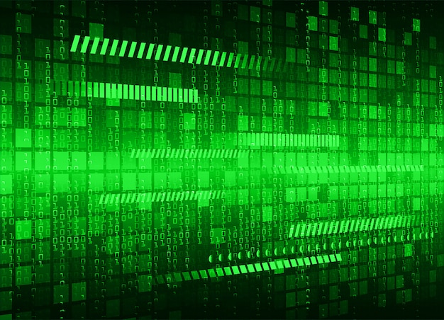 Green cyber circuit future technology background
