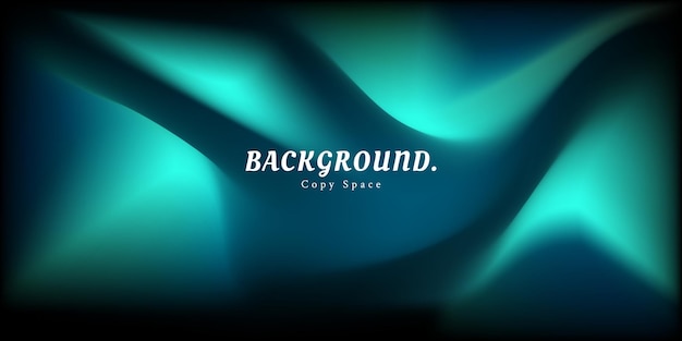 Green fluid gradient mesh background template copy space for landing page poster or banner