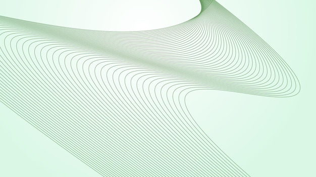 Green gradient with curve line background for backdrop or presentation