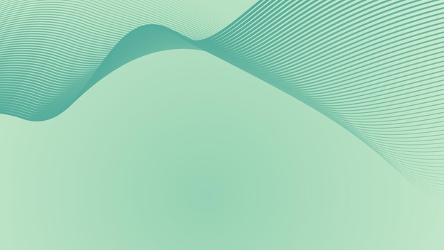 Green pastel gradient with stripes line abstract background