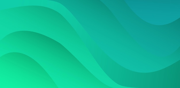 green shaded wavy abstract background