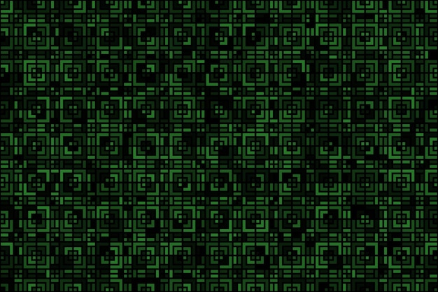 Green squares geometric pattern abstract background