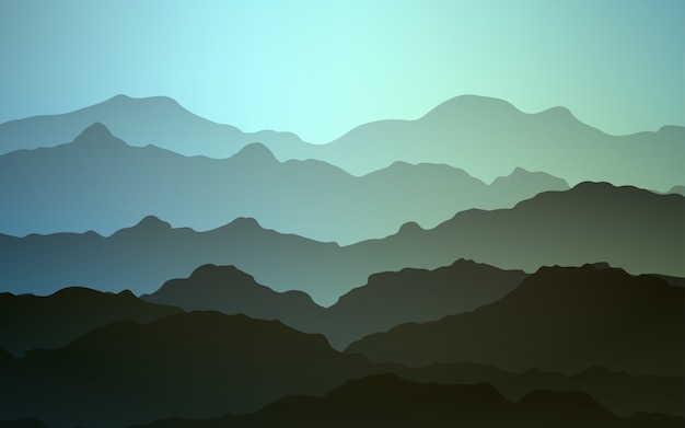 Green vector pattern with bent lines