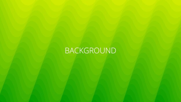 Green yellow abstract background wavy lines gradient transition dynamic flame shape Inclined bends