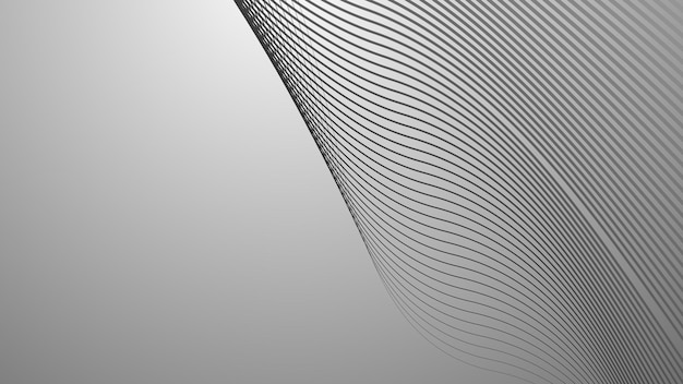 Grey abstract background with curve stripes line for backdrop or presentation