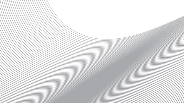 Grey curve lines abstract background vector image for backdrop or presentation