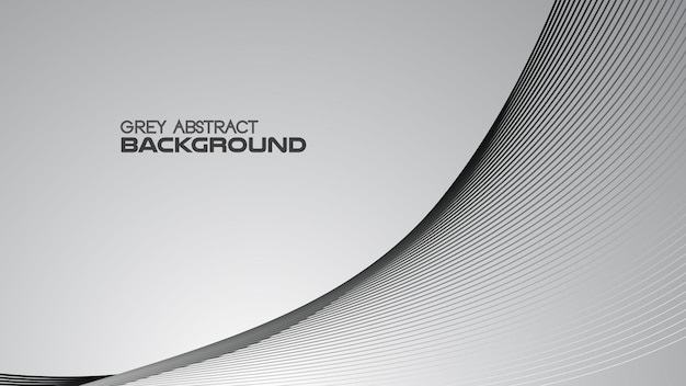 Grey gradient abstract background with curve line