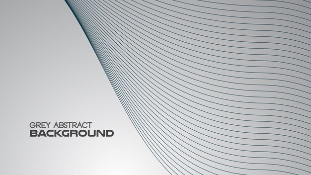 Grey gradient abstract background with curve line