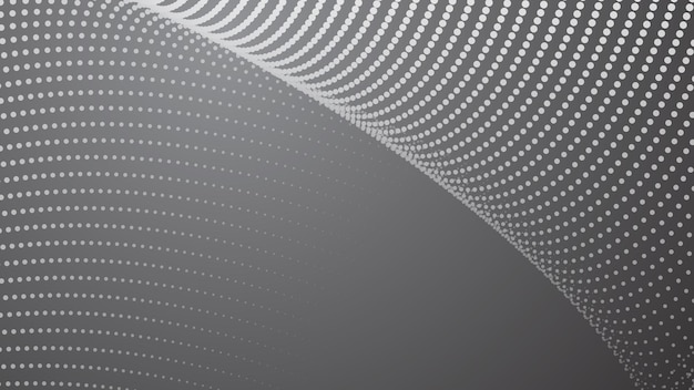 Grey gradient abstract with haftone background vector image