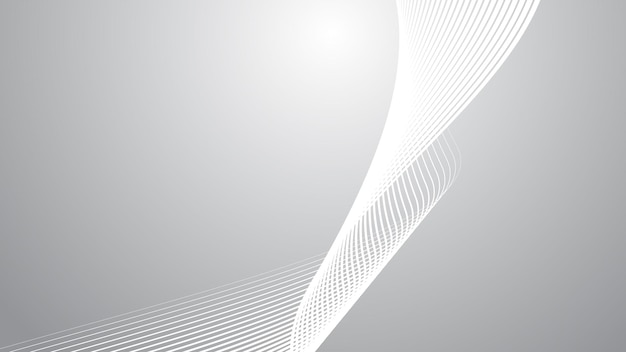 Grey gradient with curve line abstract background vector image for backdrop or presentation