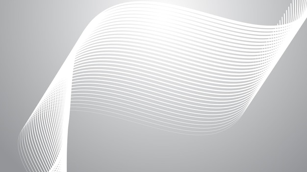 Grey gradient with curve line abstract background vector image for backdrop or presentation