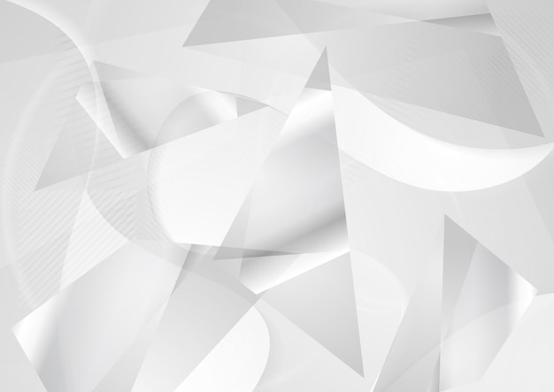 Grey hitech abstract polygonal background