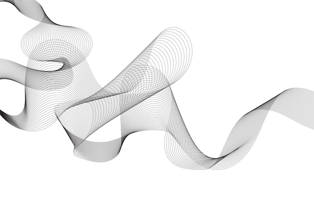 grey wavy lines on transparent background digital frequency track equalizer