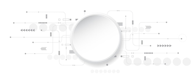 grey white abstract technology background
