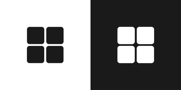 Grid icon alignment symbol Vector illustration on white background