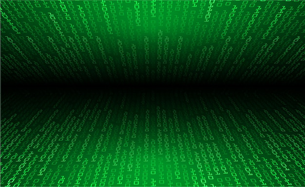 Grøn cyberkreds fremtidsteknologisk konceptbaggrund