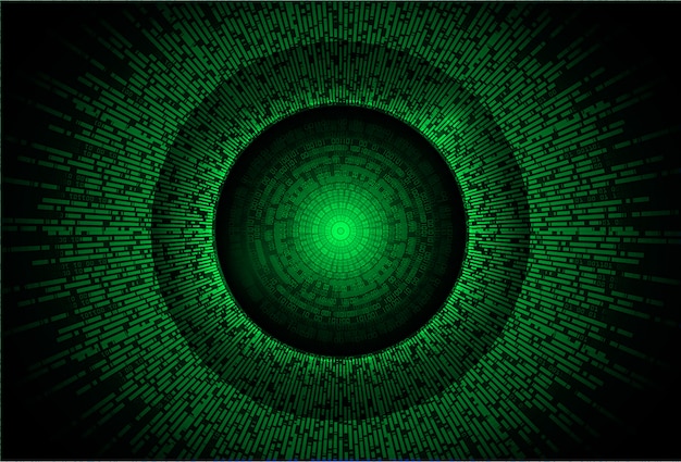Grønt øje, cyberkredsløb, fremtidsteknologi, konceptbaggrund