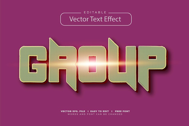 Group 3d Editable Text Effect Style