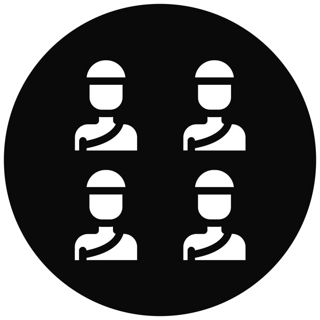 group vector icon illustration of hajj pilgrimage iconset