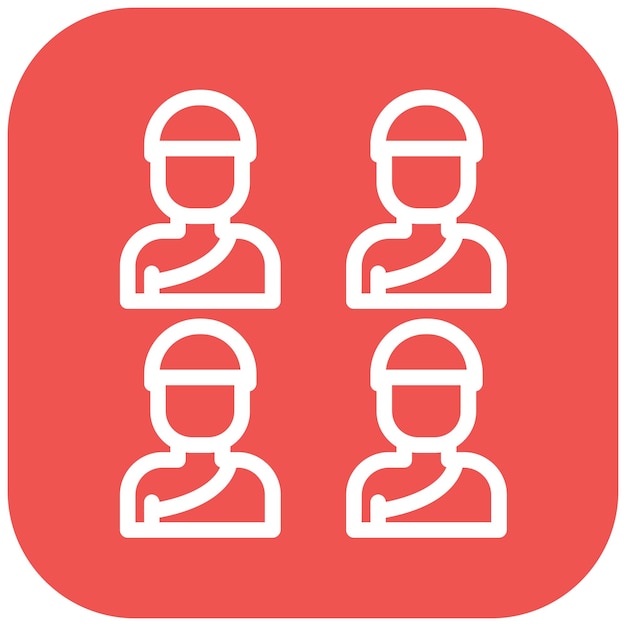 Group vector icon illustration of Hajj Pilgrimage iconset