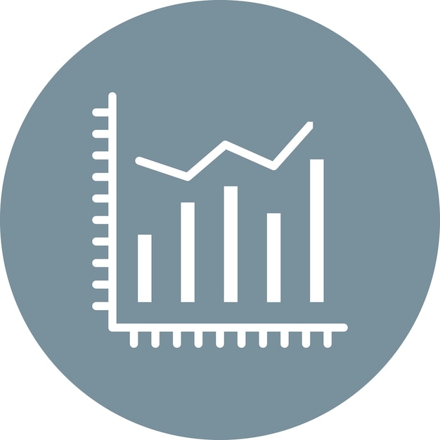 Growth Diagram vector icon illustration of Business iconset