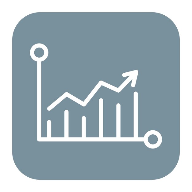 Growth Graph icon vector image Can be used for Achievements