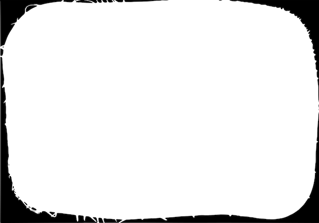 Grunge border vector texture background Abstract frame overlay Dirty and damaged backdrop Vector graphic illustration with transparent white EPS10