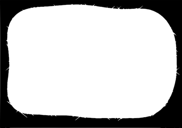 Grunge border vector texture background Abstract frame overlay Dirty and damaged backdrop Vector graphic illustration with transparent white EPS10