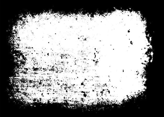 Grunge border vector texture background Abstract frame overlay Dirty and damaged backdrop Vector graphic illustration with transparent white EPS10