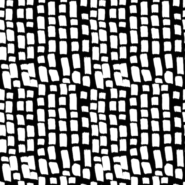 Grunge dry brush strokes seamless pattern