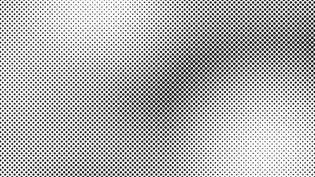 Grunge halftone background with dots Black and white pop art pattern in comic style Monochrome dot texture Vector illustration