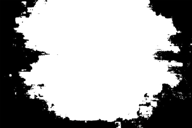 Grunge-kant, vektor, teksturbaggrund. Abstrakt rammeoverlejring. Beskidt baggrund. Vektorgrafikillustration med transparent hvid EPS10