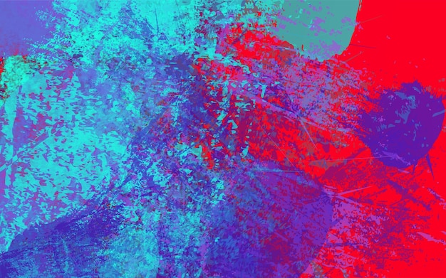Grunge texture blue and red color backgrorund vector