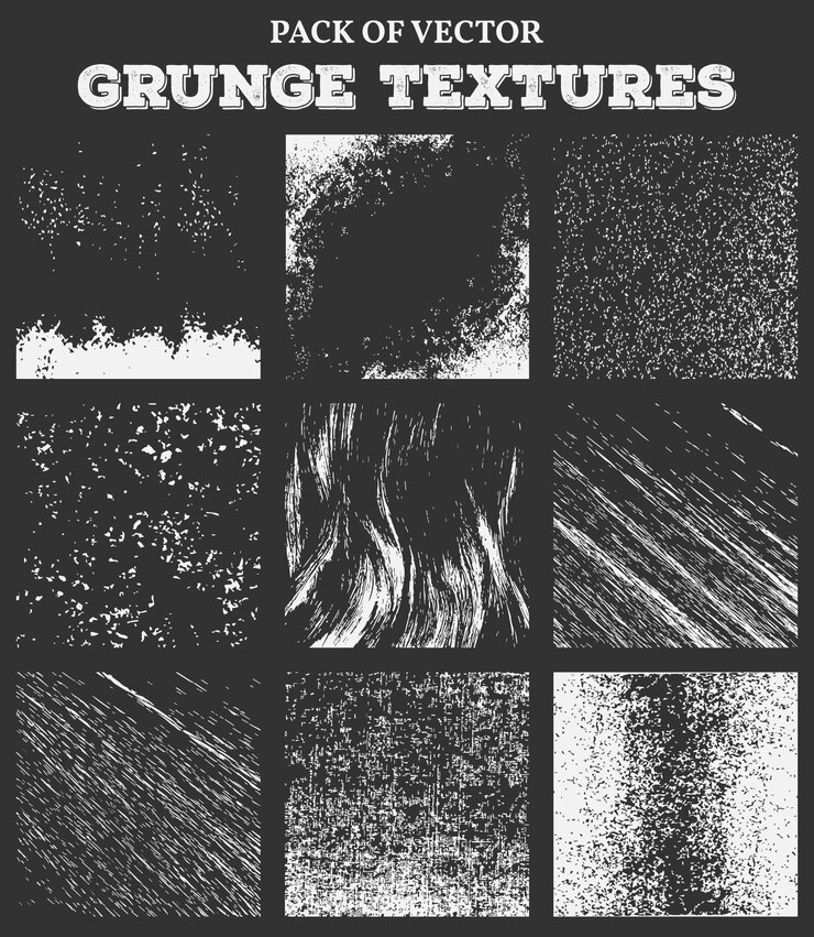 Vektor grunge texture vector pack distressed grunge backgrounds set vintage rough texture collection