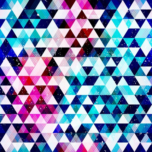 Grunge triangle seamless pattern