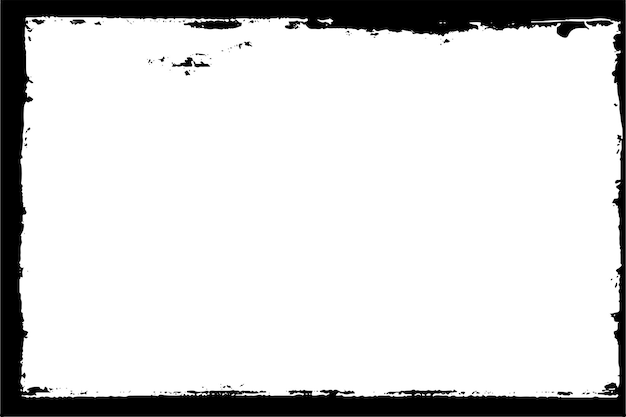 grungy black and white frame with textured edges
