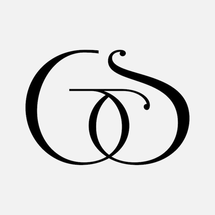 Vektör gs logo design symbol monogram