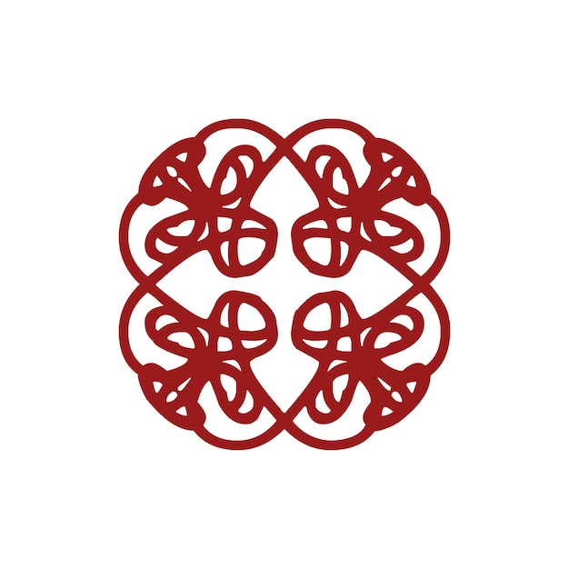 Guilloche Pattern Rosette Pattern in Vector