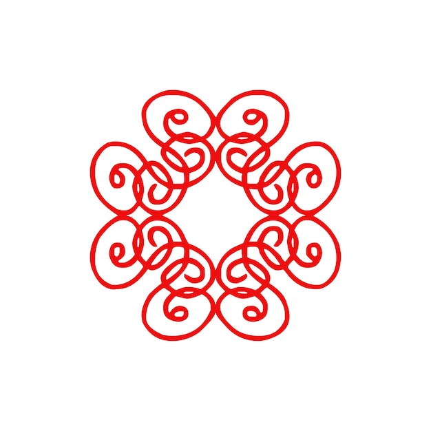 Guilloche Pattern Rosette Pattern in Vector