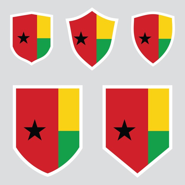 Guinea Bissau Set shield frame