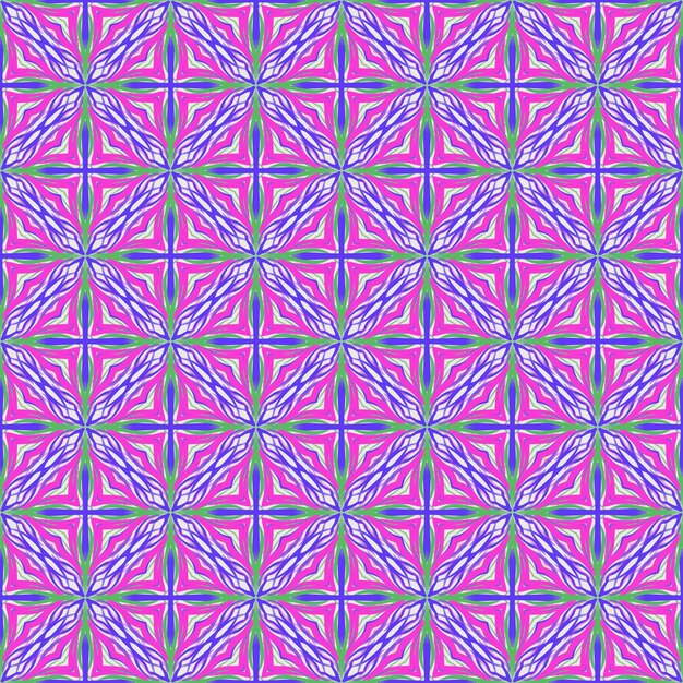 güzel soyut kumaş ve etnik pembe ve menekşe çapraz çiçek semaless desen arka plan