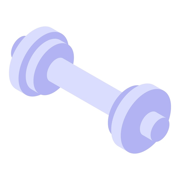 gym dumbbell icon isometric of gym dumbbell vector icon for web design isolated on white background