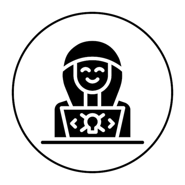 hacker icon vector image can be used for crime investigation