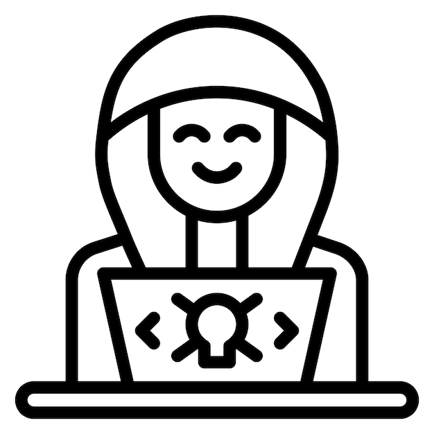 hacker icon vector image can be used for crime investigation