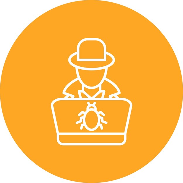 Hacker icon vector image Can be used for Cyber Security