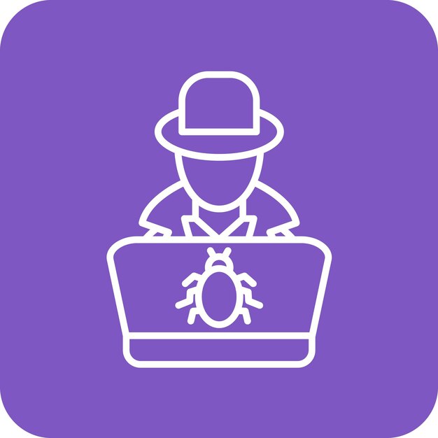 Hacker icon vector image Can be used for Cyber Security