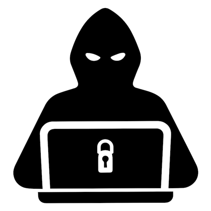 Vektör hacker vector silhouette illustration
