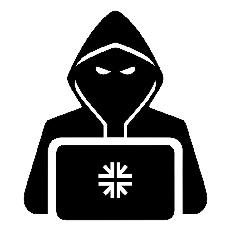 Vektör hacker vector silhouette illustration