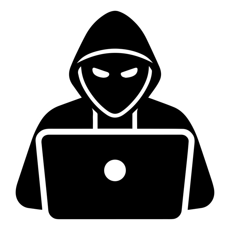 Vektör hacker vector silhouette illustration